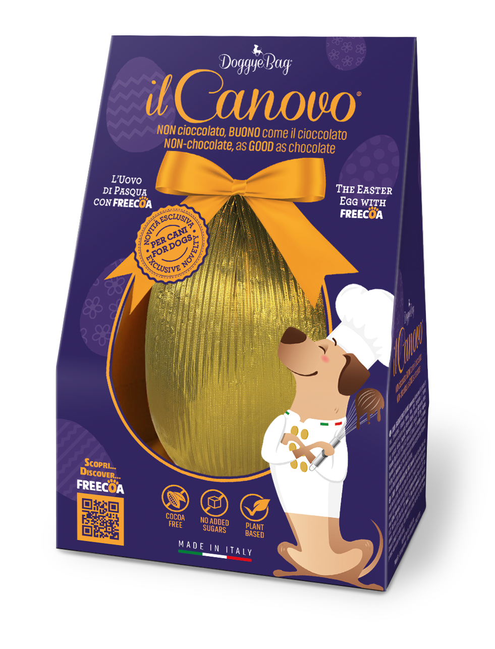 Doggyebag Il Canovo Ou de Paste fara Cacao creat Special pentru Caini 60 Gr