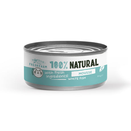 Fresh Farm Fresh Farm Cat Mousse Pate cu Peste Alb 85 Gr