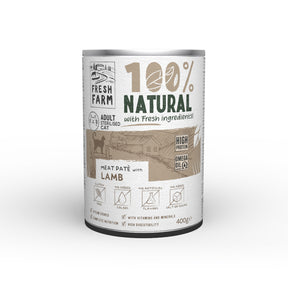 Fresh Farm Sterilised Cat Smooth Pate cu Miel 400 Gr