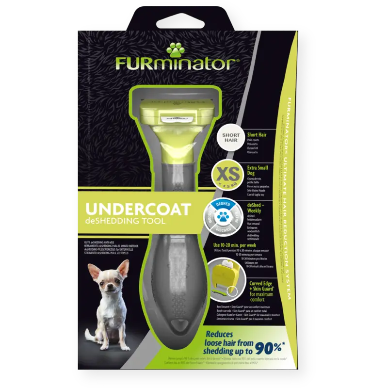 Furminator pentru Caini de Talie Foarte Mica cu Par Scurt XS