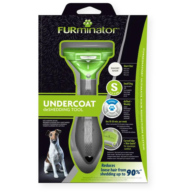 Furminator pentru Caini de Talie Mica cu Par Scurt S