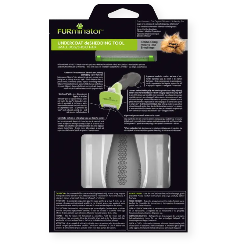 Furminator pentru Caini de Talie Mica cu Par Scurt S