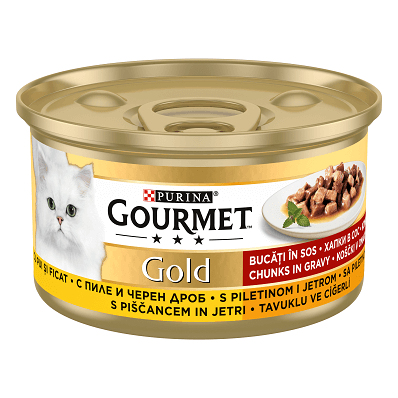 Gourmet Gourmet Gold Pui si Ficat in Sos Conserva
