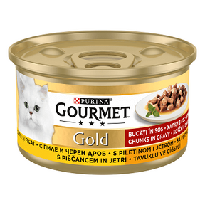 Gourmet Gourmet Gold Pui si Ficat in Sos Conserva