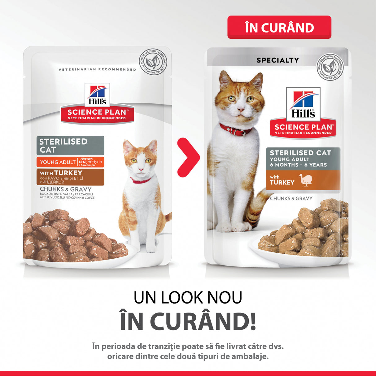 Hill's Hill's Science Feline Young Adult Sterilised with Turkey Pouch - imagine 3