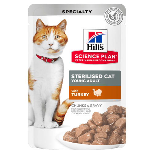 Hill's Hill's Science Feline Young Adult Sterilised with Turkey Pouch - imagine 1