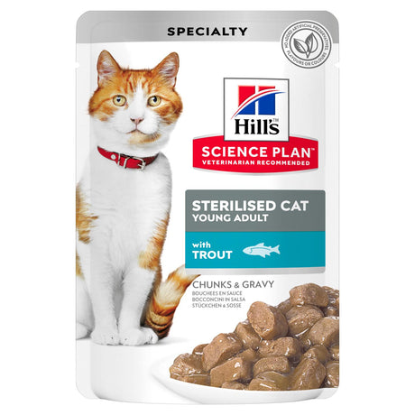 Hill's Hills SP Feline Young Adult Sterilised Pastrav Pouch