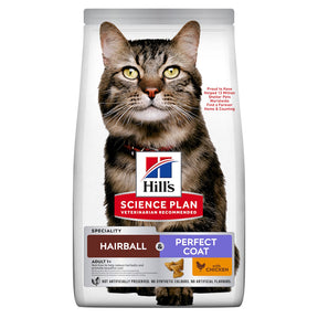 Hills SP Feline Adult Hairball&Perfect Coat cu Pui