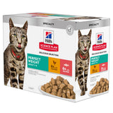 Hills SP Feline Adult Perfect Weight cu Pui si Somon 12x85 Gr