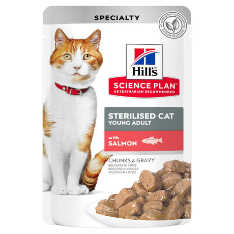 Hill's Hills SP Feline Young Adult Sterilised Salmon Pouch