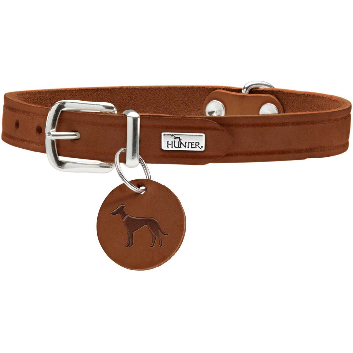 Hunter Zgarda Aalborg din Piele Naturala M 52 Cm