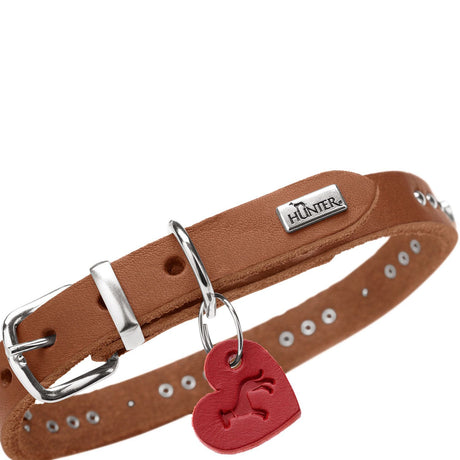 Hunter Zgarda Aalborg Hearts din Piele Naturala XXS-XS 27 Cm