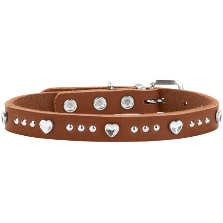 Hunter Zgarda Aalborg Hearts din Piele Naturala XXS-XS 27 Cm