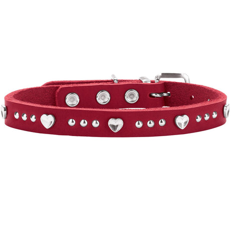Hunter Zgarda Aalborg Hearts din Piele Naturala XXS-XS 27 Cm