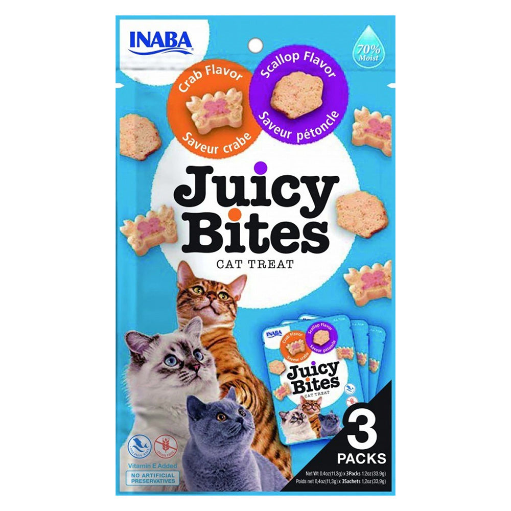 Inaba Juicy Bites Recompense pentru Pisici cu Crab si Scoici - imagine 1