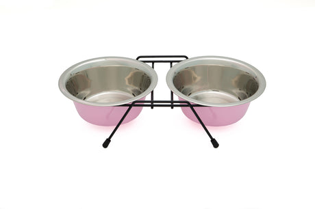 Leopet Castron Inox Twin Coloured pentru Caini si Pisici