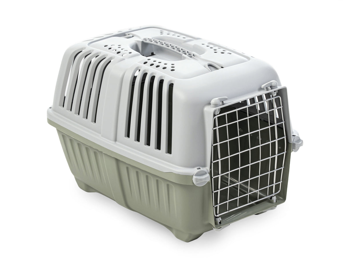 Leopet Cusca Transport Pratiko cu Usa Metalica 55x36x36 Cm