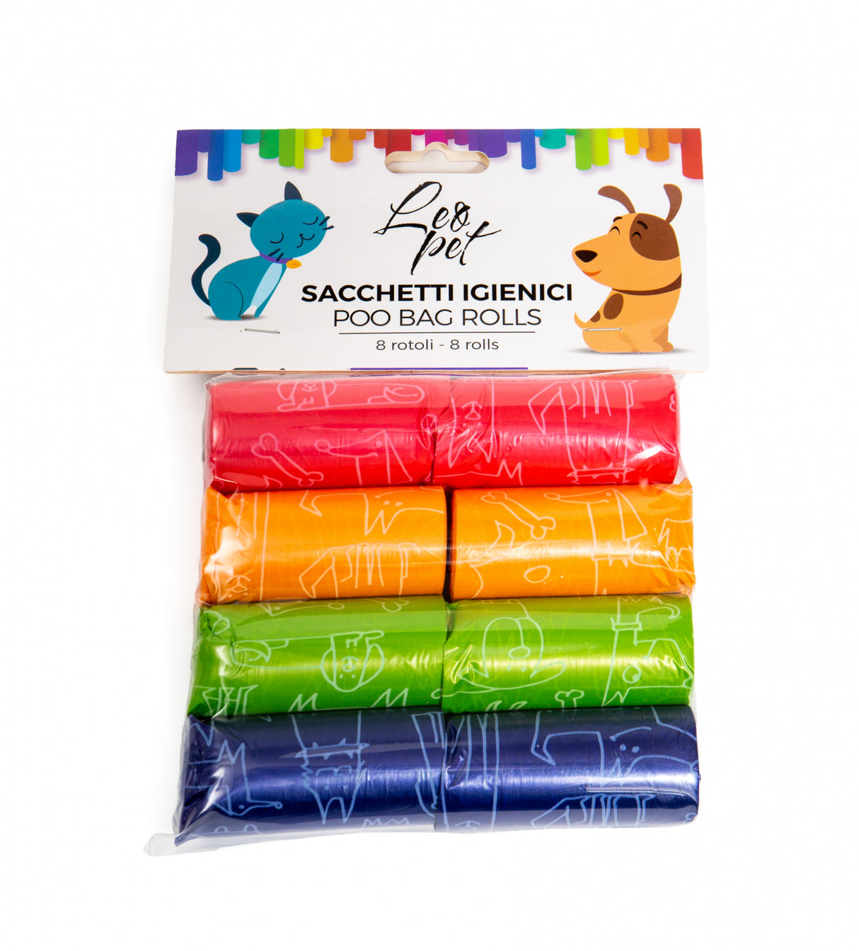 Leopet Leopet pungi Igienice Asortate Set 8 Role