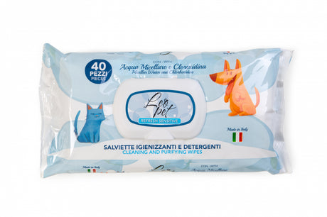Leopet Leopet Servetele Umede cu Apa Micelara si Clorhexidina pentru Animale de Companie