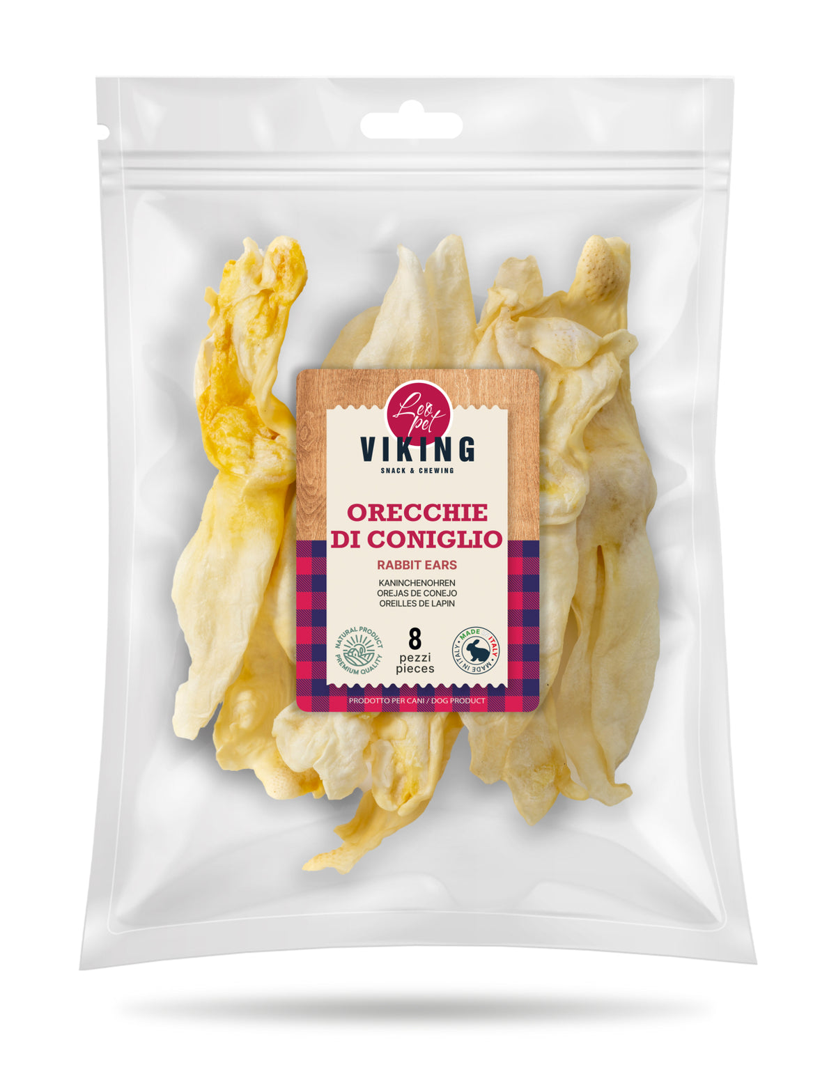 Leopet Viking Urechi de Iepure Naturale pentru Caini