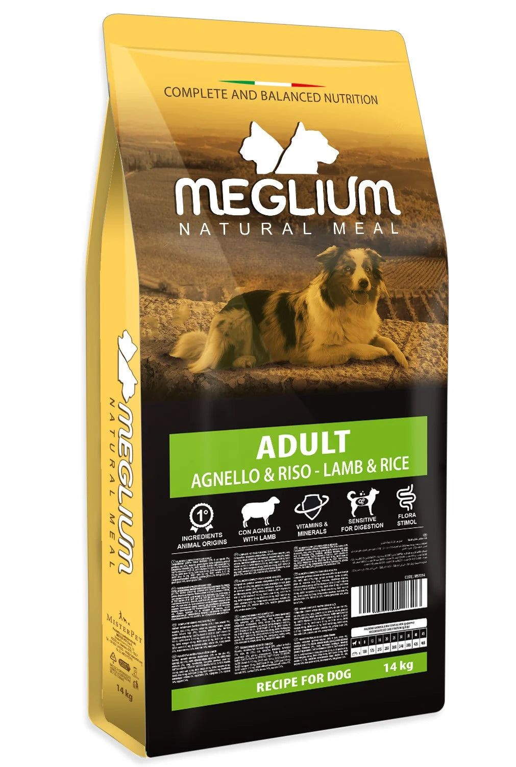 Meglium Dog Sensible Lamb&Rice 14 Kg