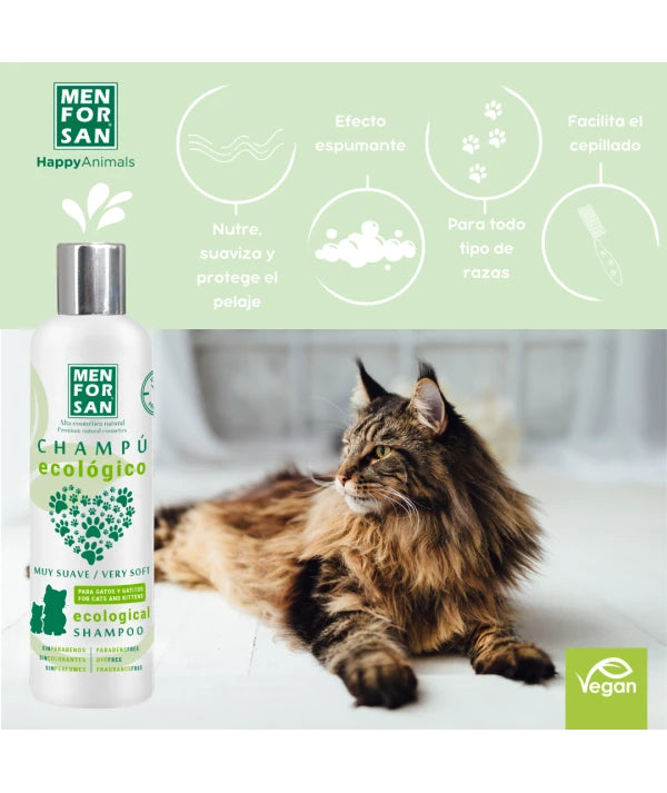 Menforsan Menforsan Sampon Ecologic pentru Pisici si Pisoi 300 ML - imagine 2