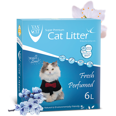 VanCat Nisip Igienic Pisici VanCat Anibacterial Blue 6L