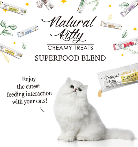 Natural Kitty Natural Kitty Recompensa cremoasa Ton si Seminte de Chia - imagine 2