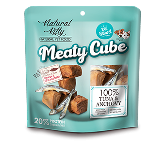 Natural Kitty Natural Kitty Recompensa Meaty Cube Ton & Ansoa 60Gr - imagine 1