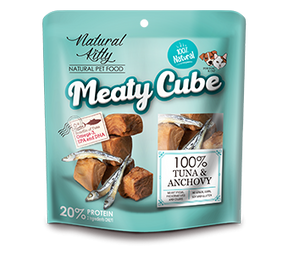 Natural Kitty Natural Kitty Recompensa Meaty Cube Ton & Ansoa 60Gr - imagine 1