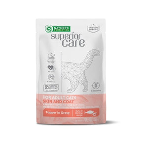 Nature's Protection Gustari Pentru Pisici Adulte De Toate Rasele Piele si Blana cu Ton si Creveti 70g