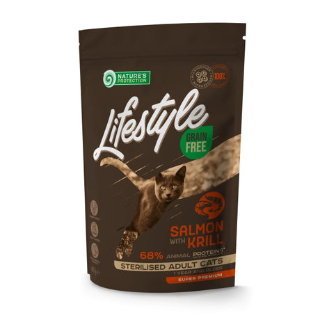 Nature's Protection Lifestyle Nature's Protection Lifestyle Grain Free Adult Cat Sterilised Salmon with Krill - imagine 1