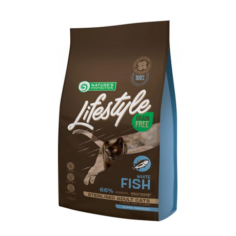 Nature's Protection Lifestyle Nature's Protection Lifestyle Grain Free Sterilised Cat with White Fish - imagine 1