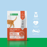 Nature's Protection Nature's Protection Pisica Adulta Sterilizata cu Somon si Ierburi 100 Gr - imagine 3