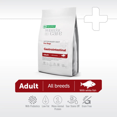 Nature's Protection Superior Care Superior Care Veterinary Diet Gastrointestinal Adult All Breeds cu Peste Alb - imagine 3