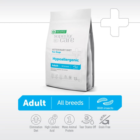 Nature's Protection Superior Care Superior Care Veterinary Diet Hypoallergenic Adult All Breeds cu Insecte - imagine 3