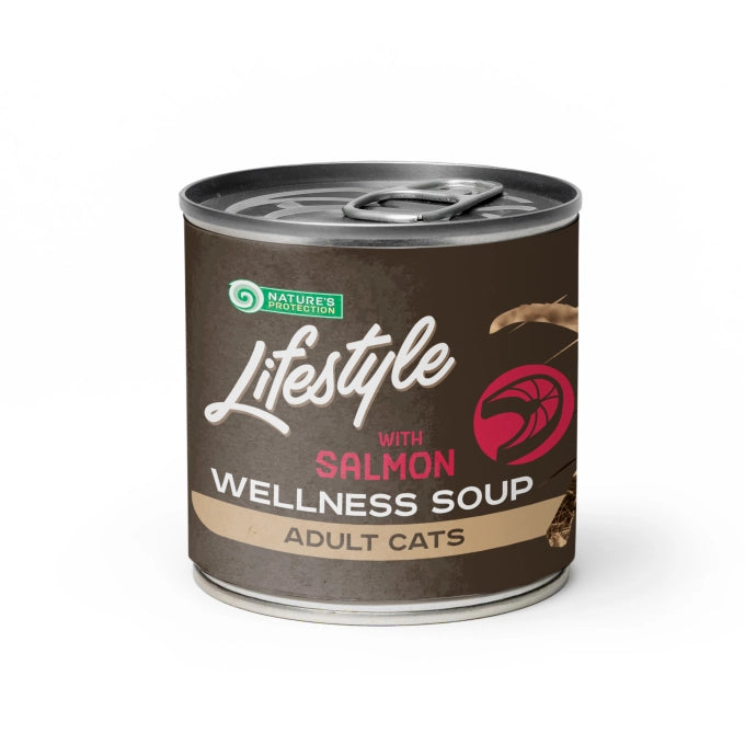 Nature's Protection Lifestyle Nature's Protections Lifestyle Sterilised Cat Soup cu Somon - imagine 1