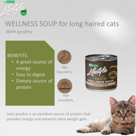 Nature's Protection Lifestyle Nature's Protections Lifestyle Soup Adult Cat with Long Hair cu Pasare - imagine 2