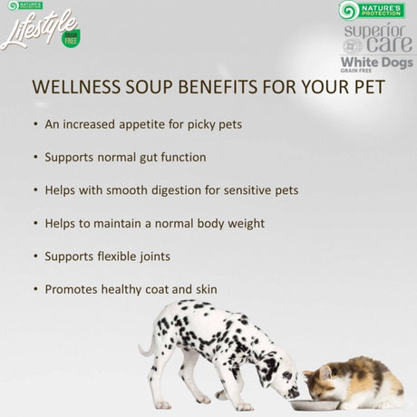 Nature's Protection Superior Care Superior Care White Dogs Wellness Soup cu Ton si Somon - imagine 2