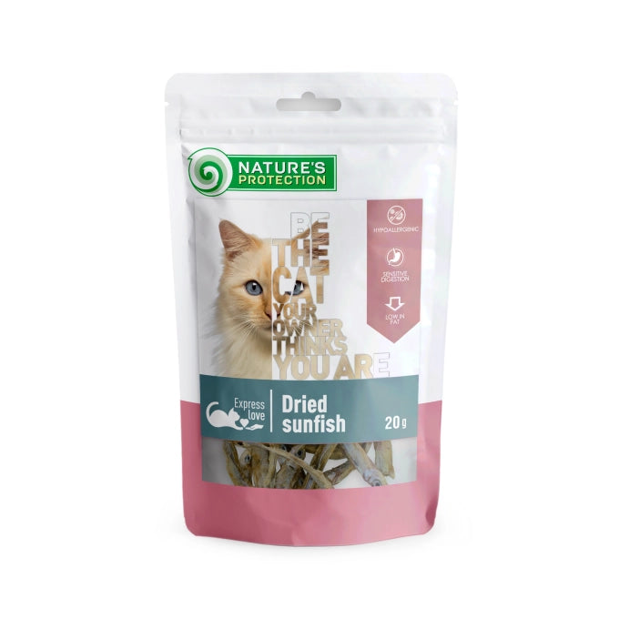 Nature's Protection Superior Care Superior Care Recompense cu Pestisori Uscati Sunfish pentru Pisici 20 Gr - imagine 1