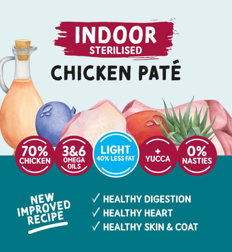 Naturo Naturo Cat Adult Grain Free Indoor Sterilised Mousse cu Pui 85g - imagine 2