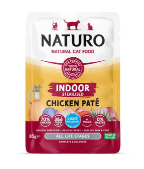 Naturo Naturo Cat Adult Grain Free Indoor Sterilised Mousse cu Pui 85g - imagine 1