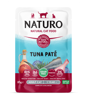 Naturo Naturo Cat Adult Grain free Mousse cu Ton 85 Gr - imagine 1