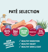 Naturo Cat Adult Pate Selection cu Pui, Somon si Curcan 12x85 Gr