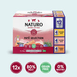 Naturo Cat Adult Pate Selection cu Pui, Somon si Curcan 12x85 Gr