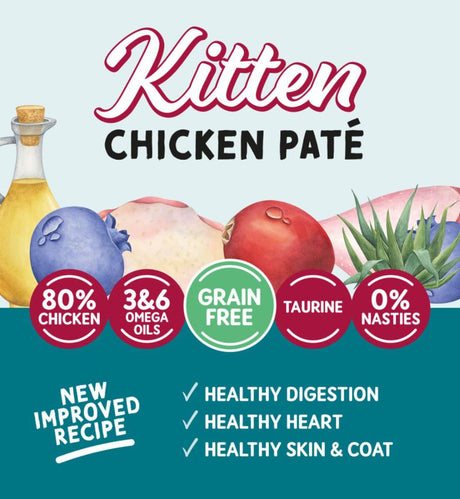 Naturo Naturo Kitten Grain Free Mousse cu Carne Pui 85g - imagine 2