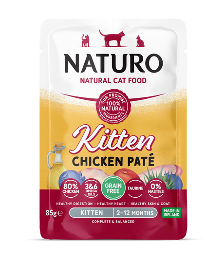 Naturo Naturo Kitten Grain Free Mousse cu Carne Pui 85g - imagine 1