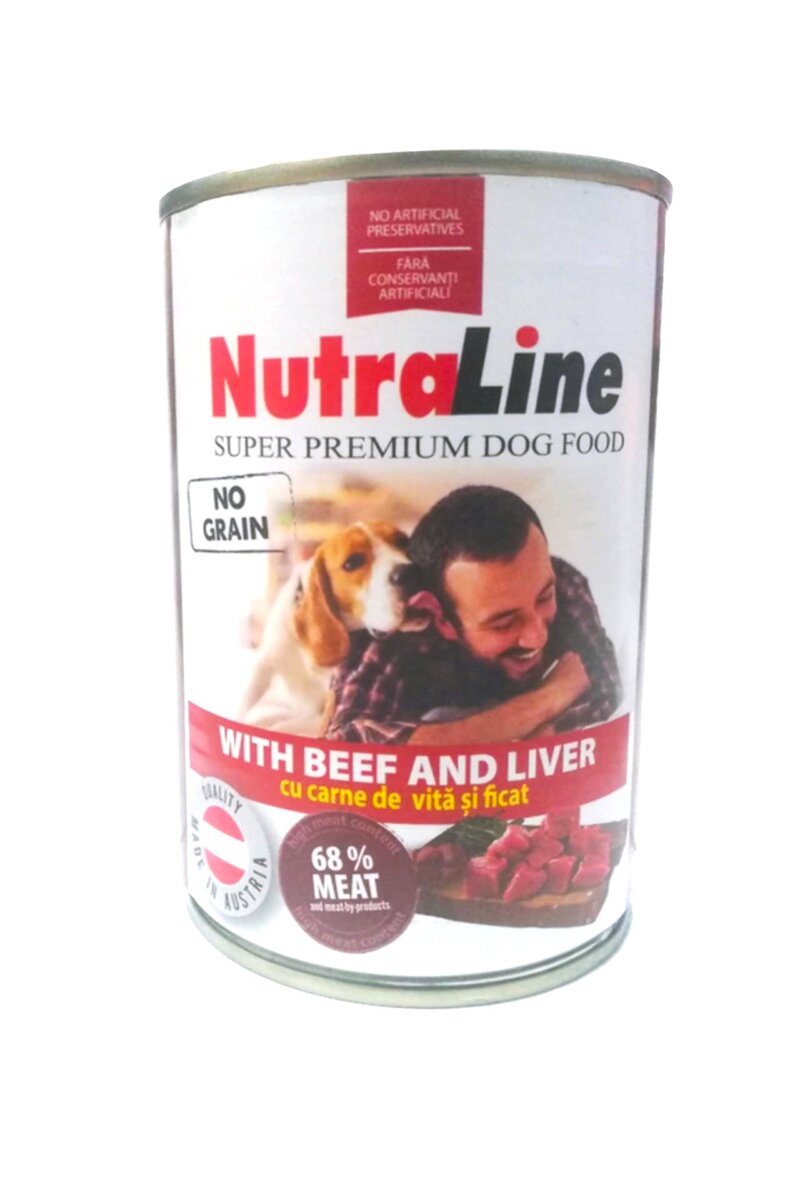 Nutraline Dog Conserva Adult No Grain Vita/Ficat