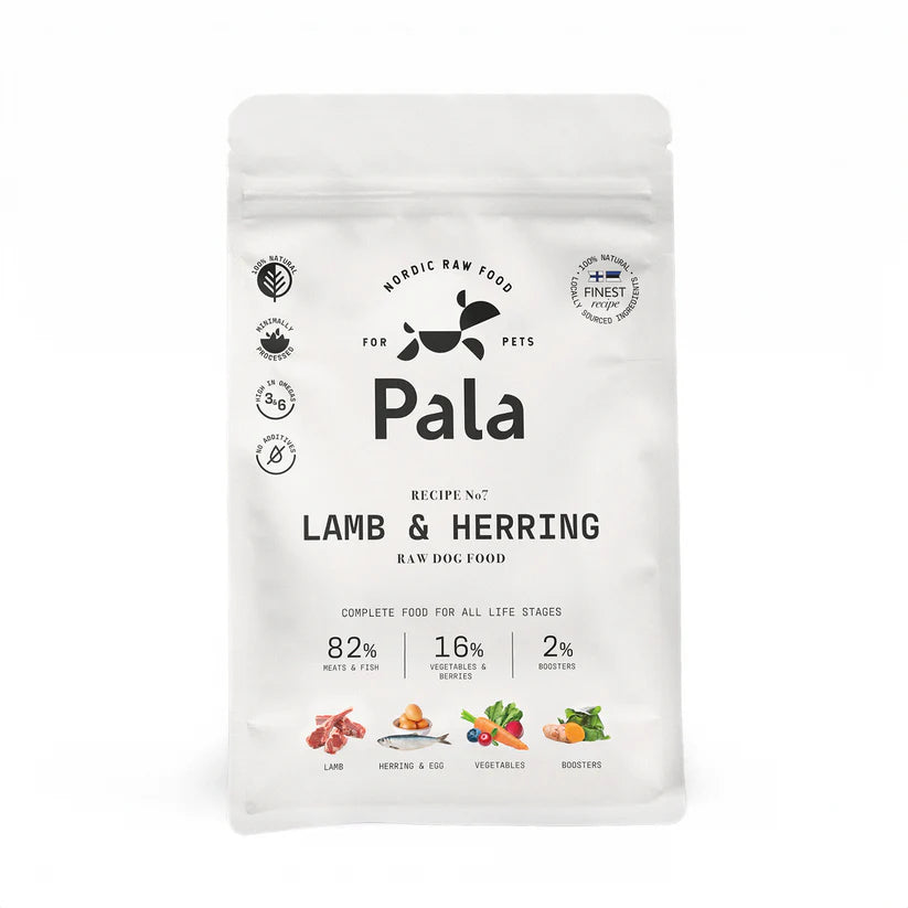 Pala Pala Hrana Raw pentru Caini cu Miel si Hering - imagine 1
