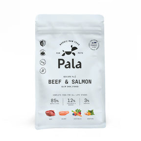 Pala Pala Hrana Raw pentru Caini cu Vita si Somon - imagine 1